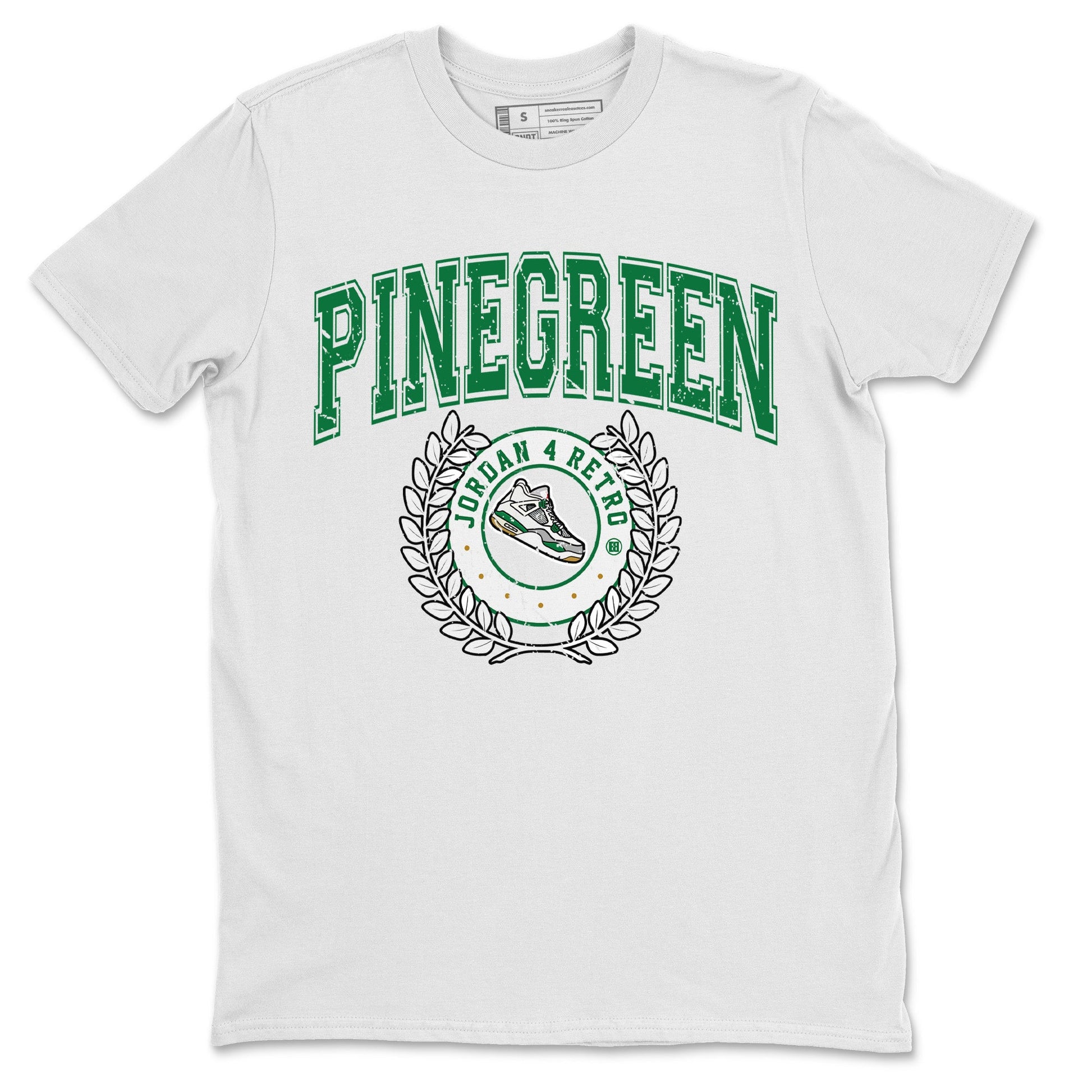 Air Jordan 4 Pine Green Sneaker Match Tees Sneaker Letter Sneaker Tees Nike SB Air Jordan 4 Pine Green Sneaker Release Tees Unisex Shirts White 2