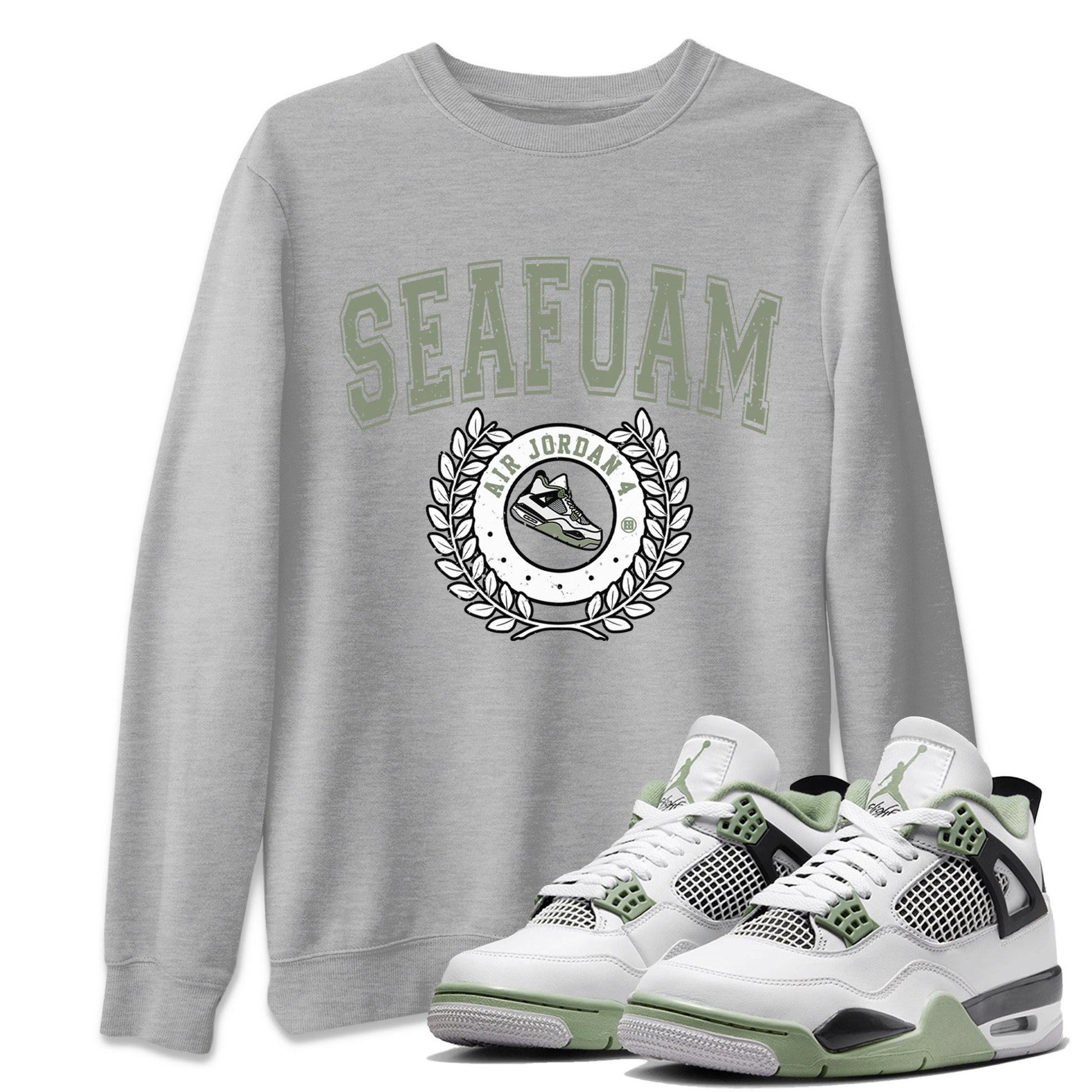 Jordan 4 Seafoam Sneaker Match Tees Sneaker Letter Sneaker Tees Jordan 4 Seafoam Sneaker Release Tees Unisex Shirts