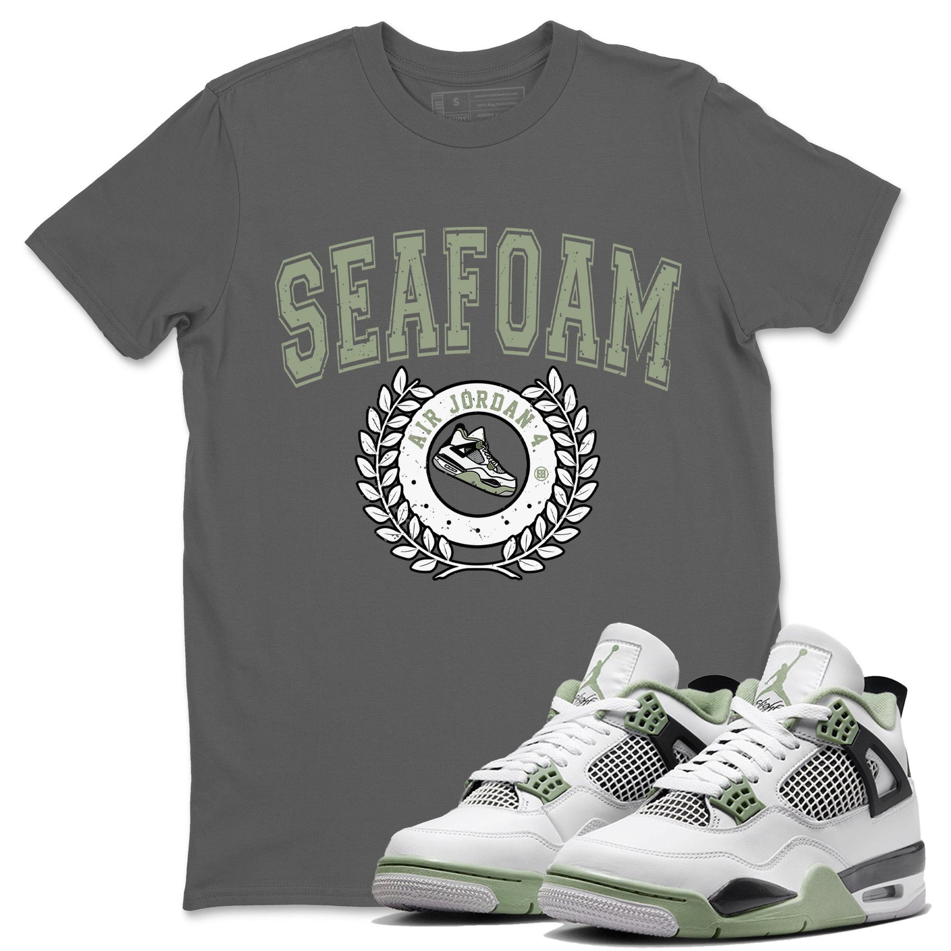 Jordan 4 Seafoam Sneaker Match Tees Sneaker Letter Sneaker Tees Jordan 4 Seafoam Sneaker Release Tees Unisex Shirts
