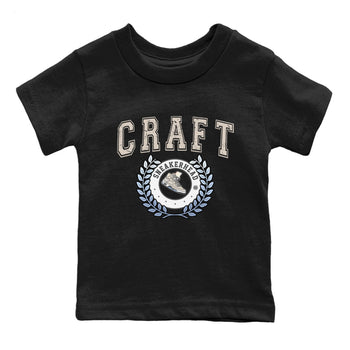 Air Jordan 5 Craft Sneaker Match Tees Sneaker Letter Sneaker Tees Air Jordan 5 Craft Shirt Kids Shirts Black 2