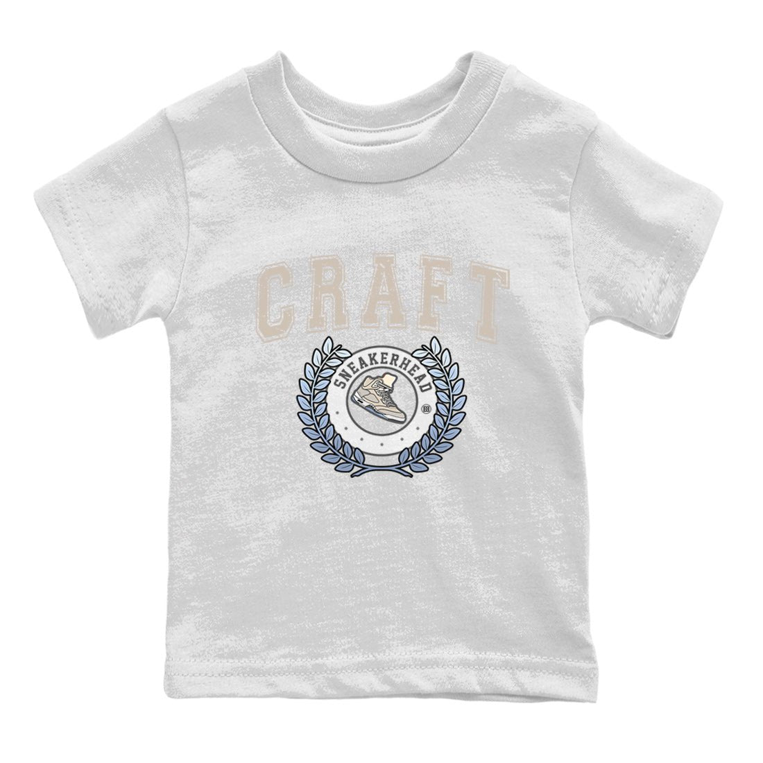 Air Jordan 5 Craft Sneaker Match Tees Sneaker Letter Sneaker Tees Air Jordan 5 Craft Shirt Kids Shirts White 2