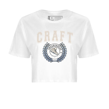Air Jordan 5 Craft Sneaker Match Tees Sneaker Letter Sneaker Tees Air Jordan 5 Craft Shirt Women's Shirts White 2