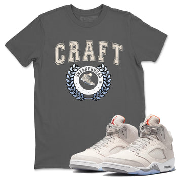 Air Jordan 5 Craft Sneaker Letter Crew Neck Sneaker Tees Air Jordan 5 Craft Sneaker T-Shirts Washing and Care Tip