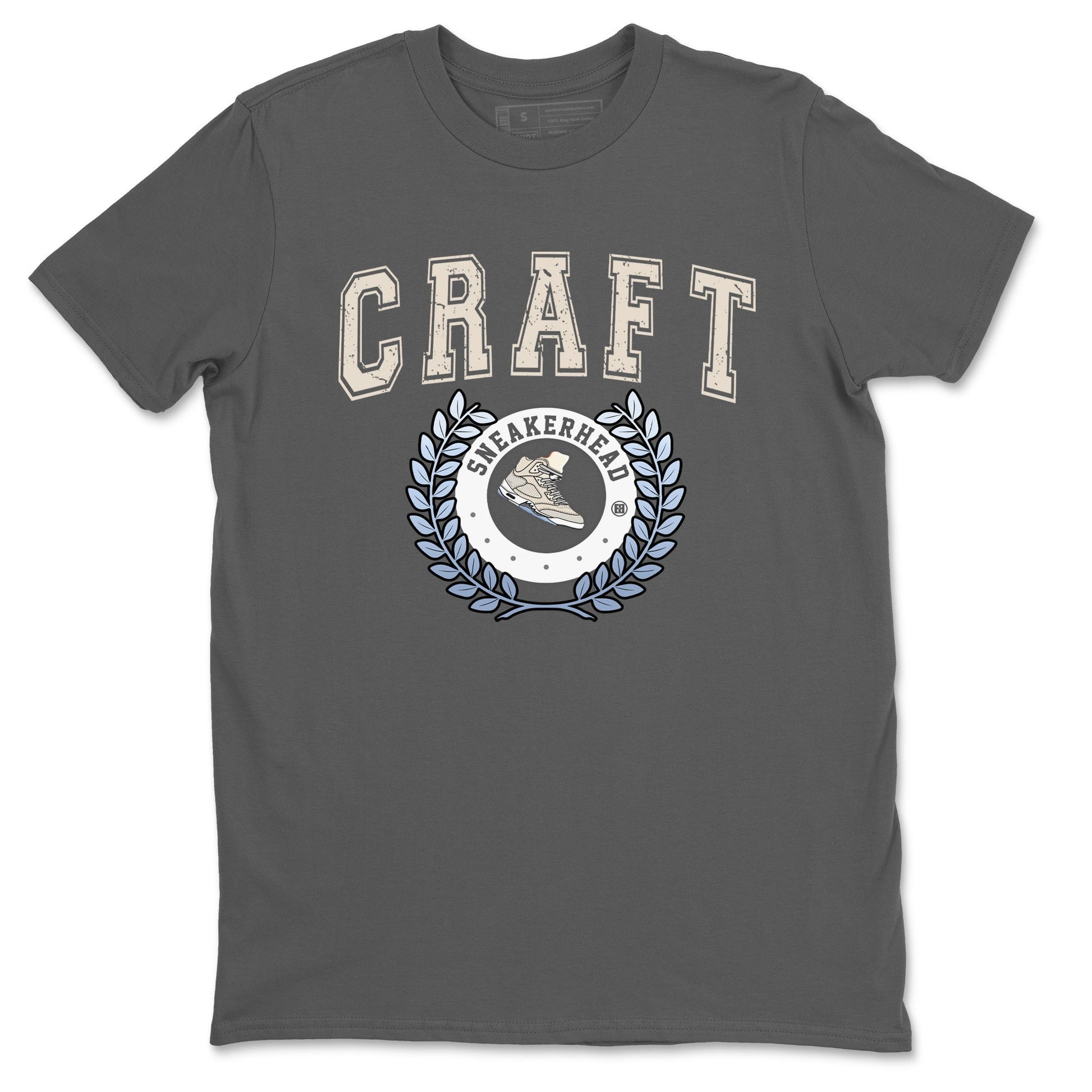 Air Jordan 5 Craft Sneaker Match Tees Sneaker Letter Sneaker Tees Air Jordan 5 Craft Shirt Unisex Shirts Cool Grey 2