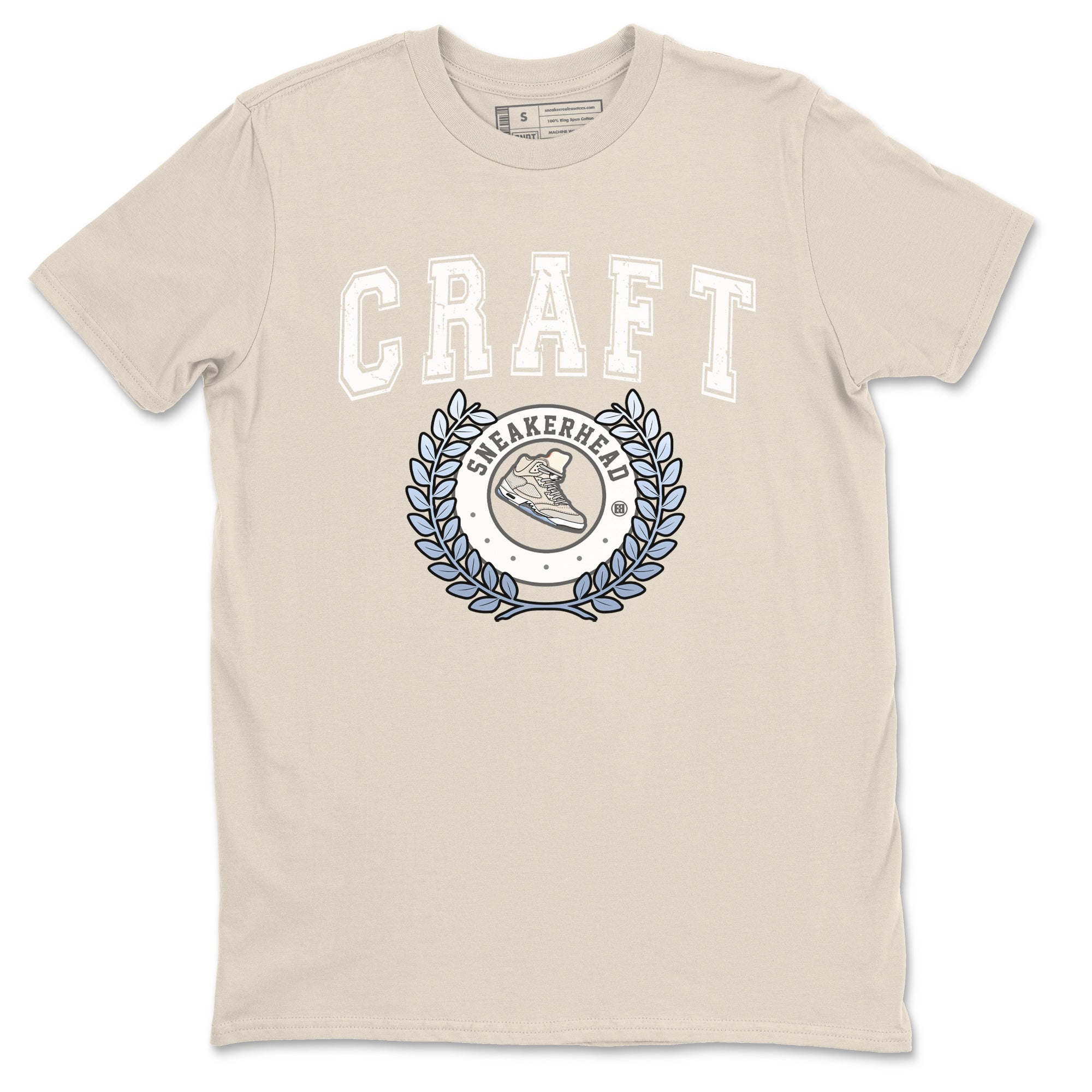 Air Jordan 5 Craft Sneaker Match Tees Sneaker Letter Sneaker Tees Air Jordan 5 Craft Shirt Unisex Shirts Natural 2