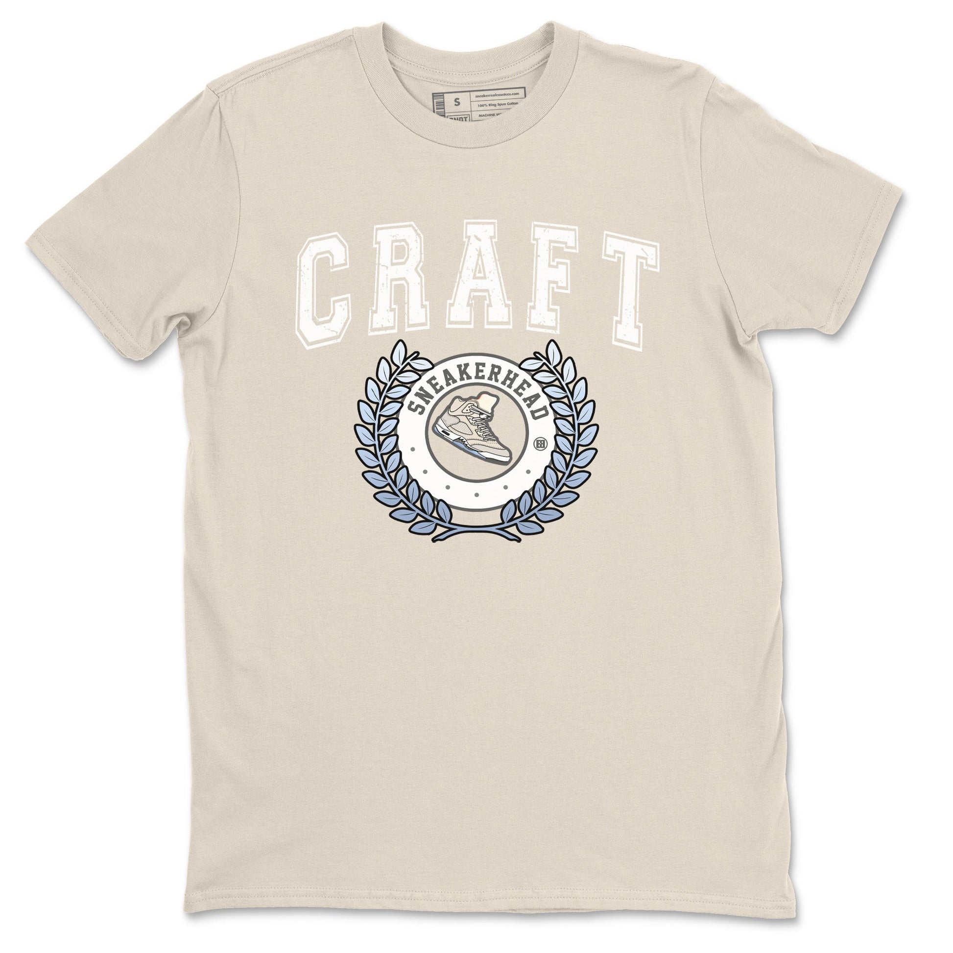 Air Jordan 5 Craft Sneaker Match Tees Sneaker Letter Sneaker Tees Air Jordan 5 Craft Shirt Unisex Shirts Natural 2