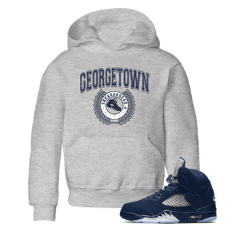 Air Jordan 5 Retro Midnight Navy shirt to match jordans Sneaker Letter sneaker tees AJ5 Georgetown SNRT Sneaker Release Tees Baby Toddler Heather Grey 1 T-Shirt