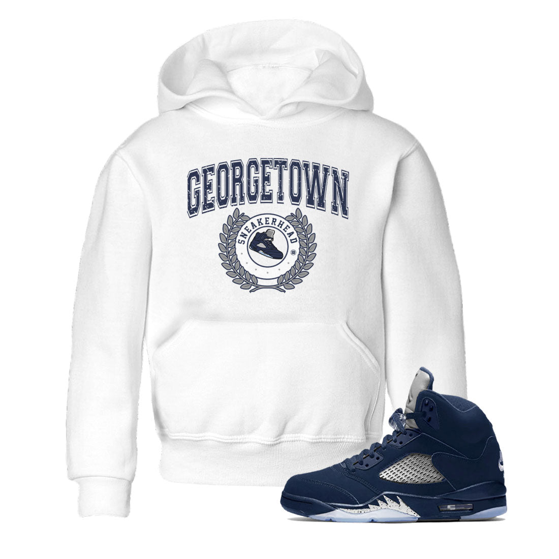 Air Jordan 5 Retro Midnight Navy shirt to match jordans Sneaker Letter sneaker tees AJ5 Georgetown SNRT Sneaker Release Tees Baby Toddler White 1 T-Shirt