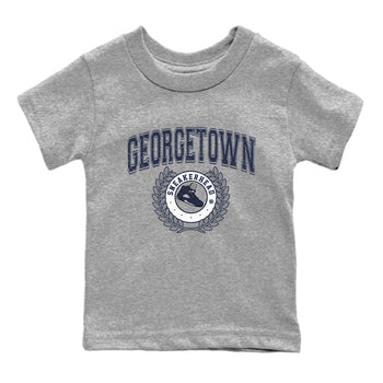 Air Jordan 5 Retro Midnight Navy shirt to match jordans Sneaker Letter sneaker tees AJ5 Georgetown SNRT Sneaker Release Tees Baby Toddler Heather Grey 2 T-Shirt