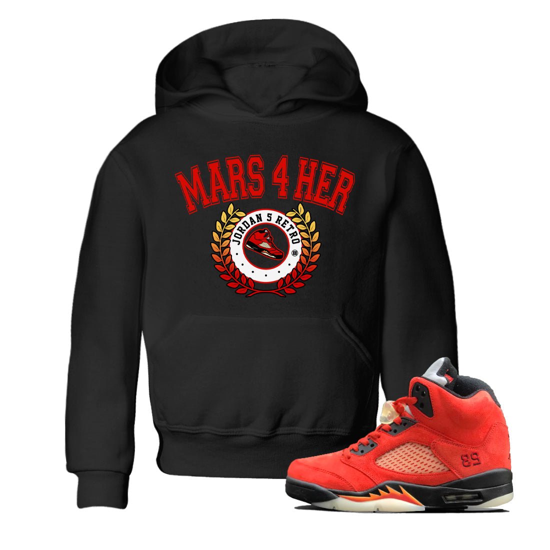 Jordan 5 Mars For Her Sneaker Match Tees Sneaker Letter Sneaker Tees Jordan 5 Mars For Her Sneaker Release Tees Kids Shirts