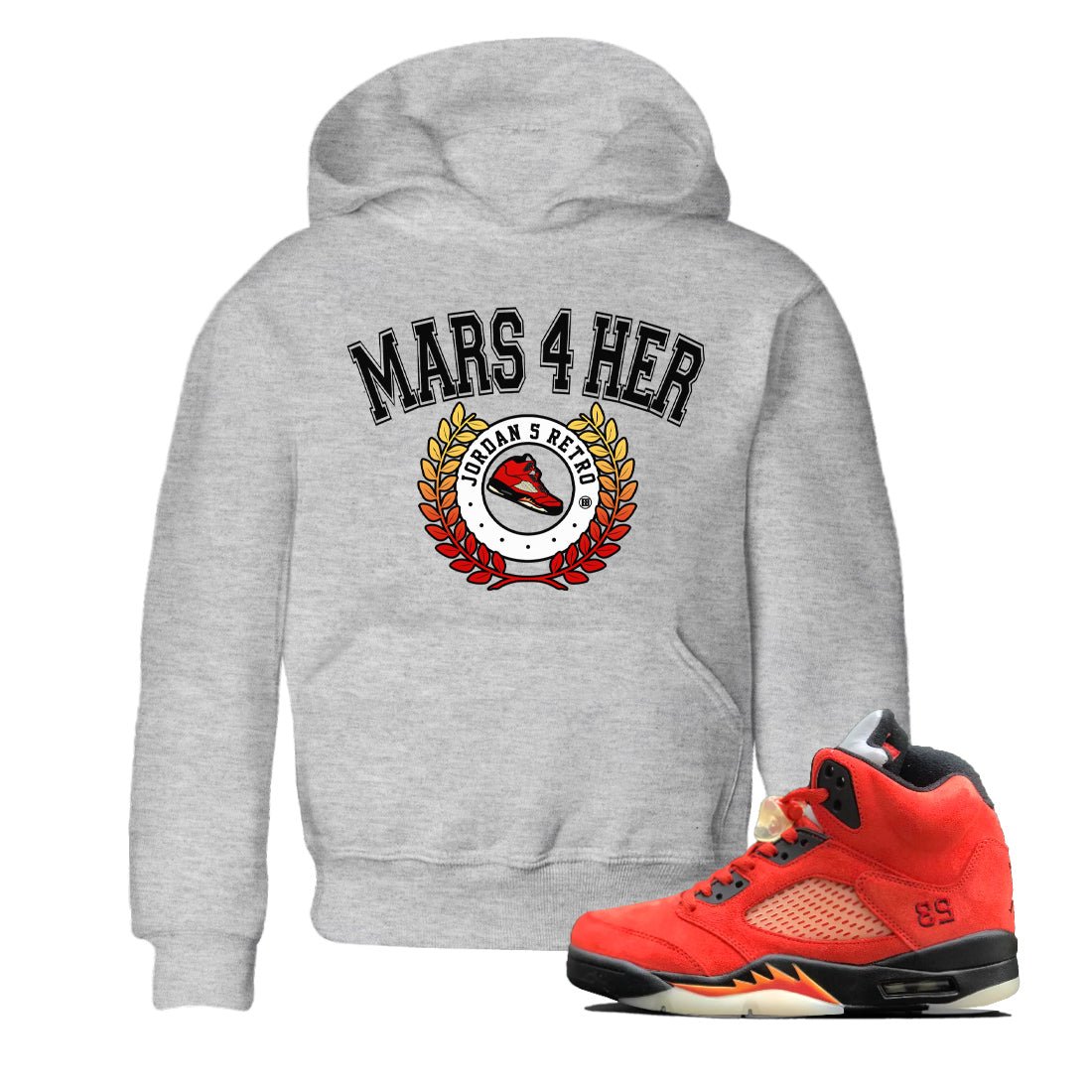 Jordan 5 Mars For Her Sneaker Match Tees Sneaker Letter Sneaker Tees Jordan 5 Mars For Her Sneaker Release Tees Kids Shirts