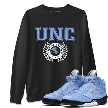 Jordan 5 UNC Sneaker Match Tees Sneaker Letter Sneaker Tees Jordan 5 UNC SNRT Sneaker Tees Unisex Shirts
