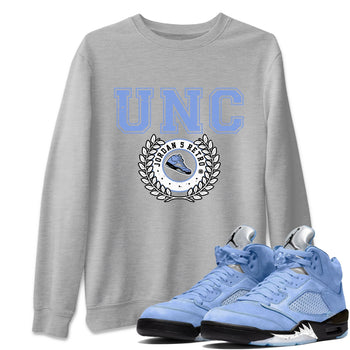 Jordan 5 UNC Sneaker Match Tees Sneaker Letter Sneaker Tees Jordan 5 UNC SNRT Sneaker Tees Unisex Shirts