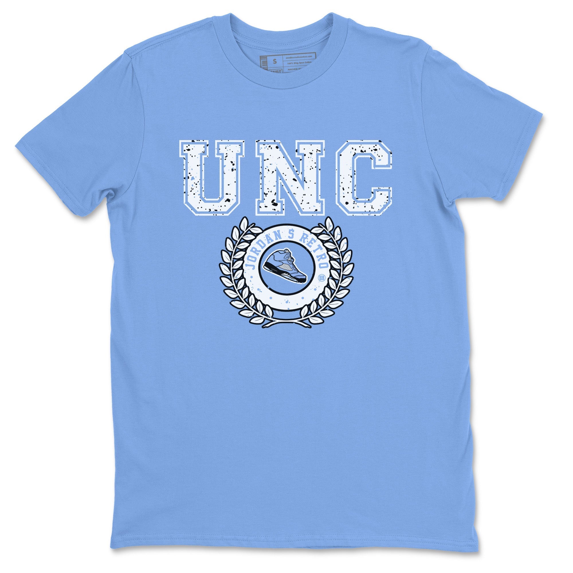 Jordan 5 UNC Sneaker Match Tees Sneaker Letter Sneaker Tees Jordan 5 UNC SNRT Sneaker Tees Unisex Shirts