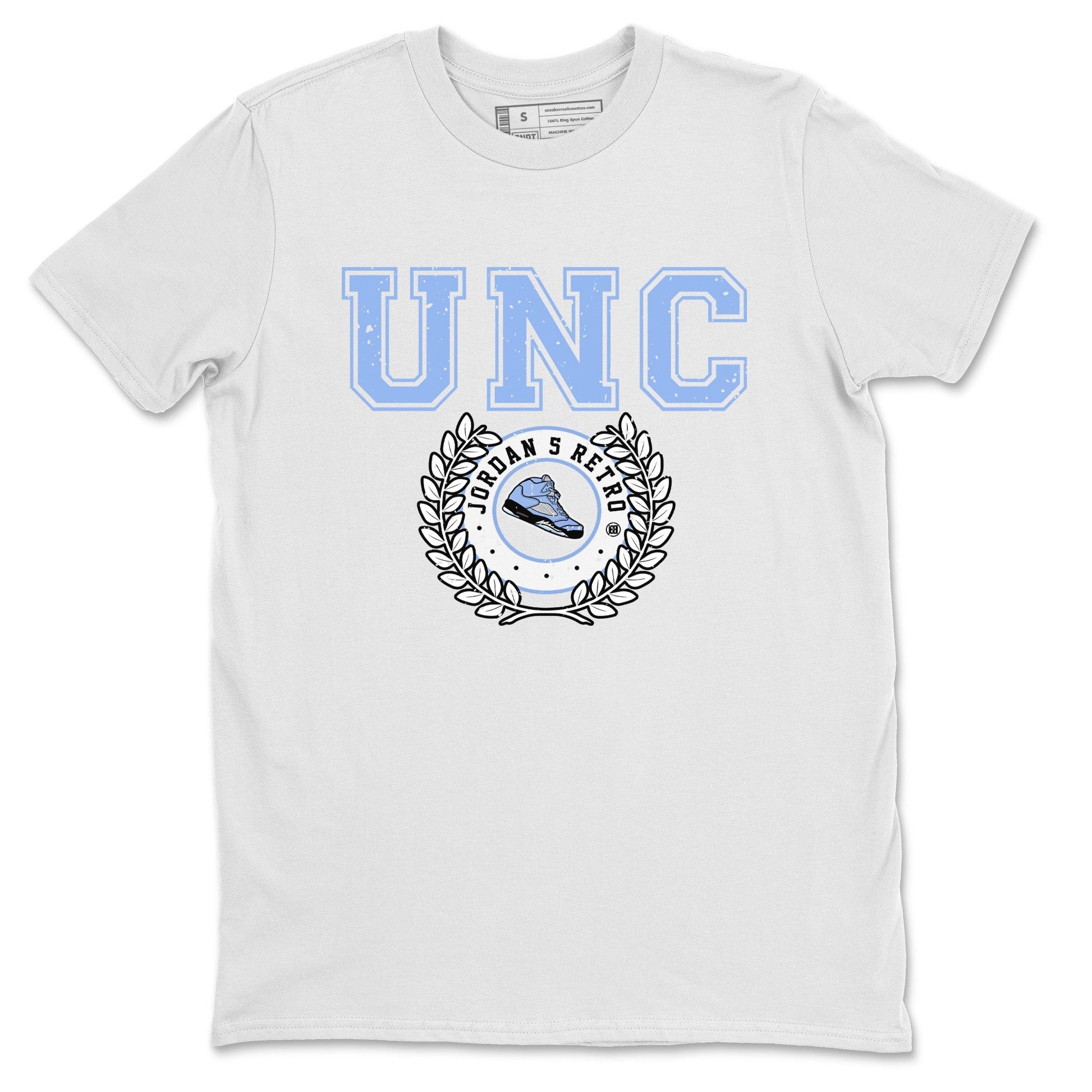 Jordan 5 UNC Sneaker Match Tees Sneaker Letter Sneaker Tees Jordan 5 UNC SNRT Sneaker Tees Unisex Shirts