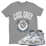 Jordan 6 Cool Grey Sneaker Match Tees Sneaker Letter Sneaker Tees Jordan 6 Cool Grey Sneaker Release Tees Unisex Shirts