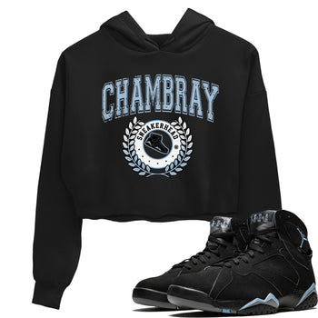 Air Jordan 7 Chambray Sneaker Match Tees Sneaker Letter Sneaker Tees AJ7 Chambray Sneaker Release Tees Women's Shirts Black 1