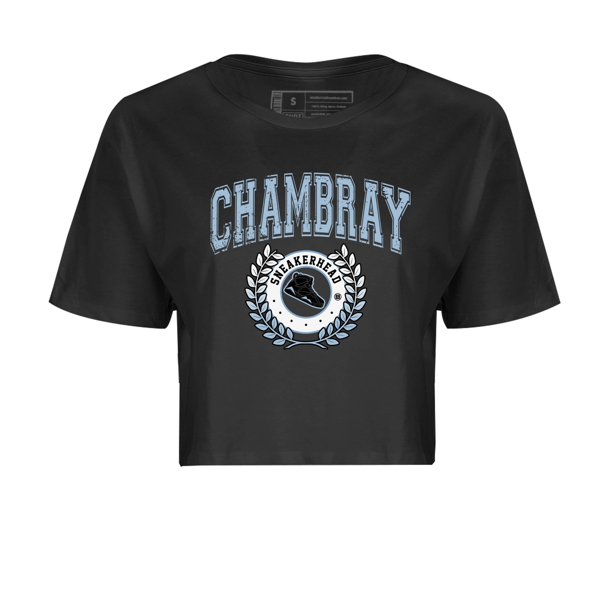 Air Jordan 7 Chambray Sneaker Match Tees Sneaker Letter Sneaker Tees AJ7 Chambray Sneaker Release Tees Women's Shirts Black 2