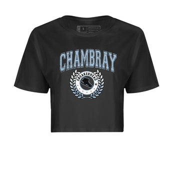 Air Jordan 7 Chambray Sneaker Match Tees Sneaker Letter Sneaker Tees AJ7 Chambray Sneaker Release Tees Women's Shirts Black 2