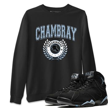 Air Jordan 7 Chambray Sneaker Match Tees Sneaker Letter Sneaker Tees AJ7 Chambray Sneaker Release Tees Unisex Shirts Black 1