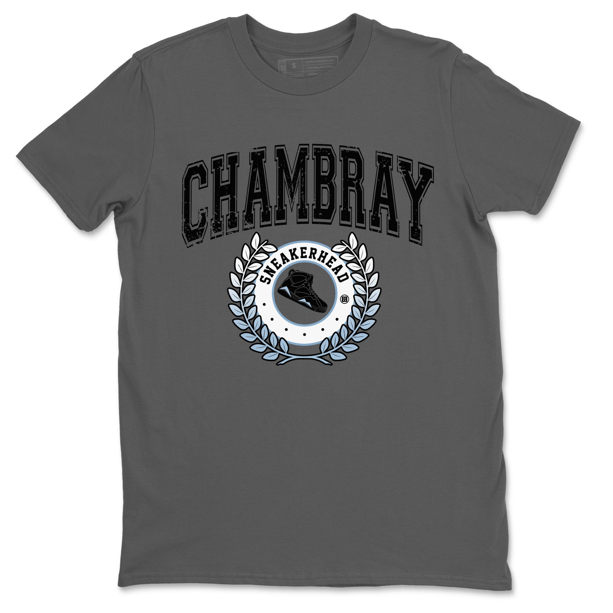 Air Jordan 7 Chambray Sneaker Match Tees Sneaker Letter Sneaker Tees AJ7 Chambray Sneaker Release Tees Unisex Shirts Cool Grey 2