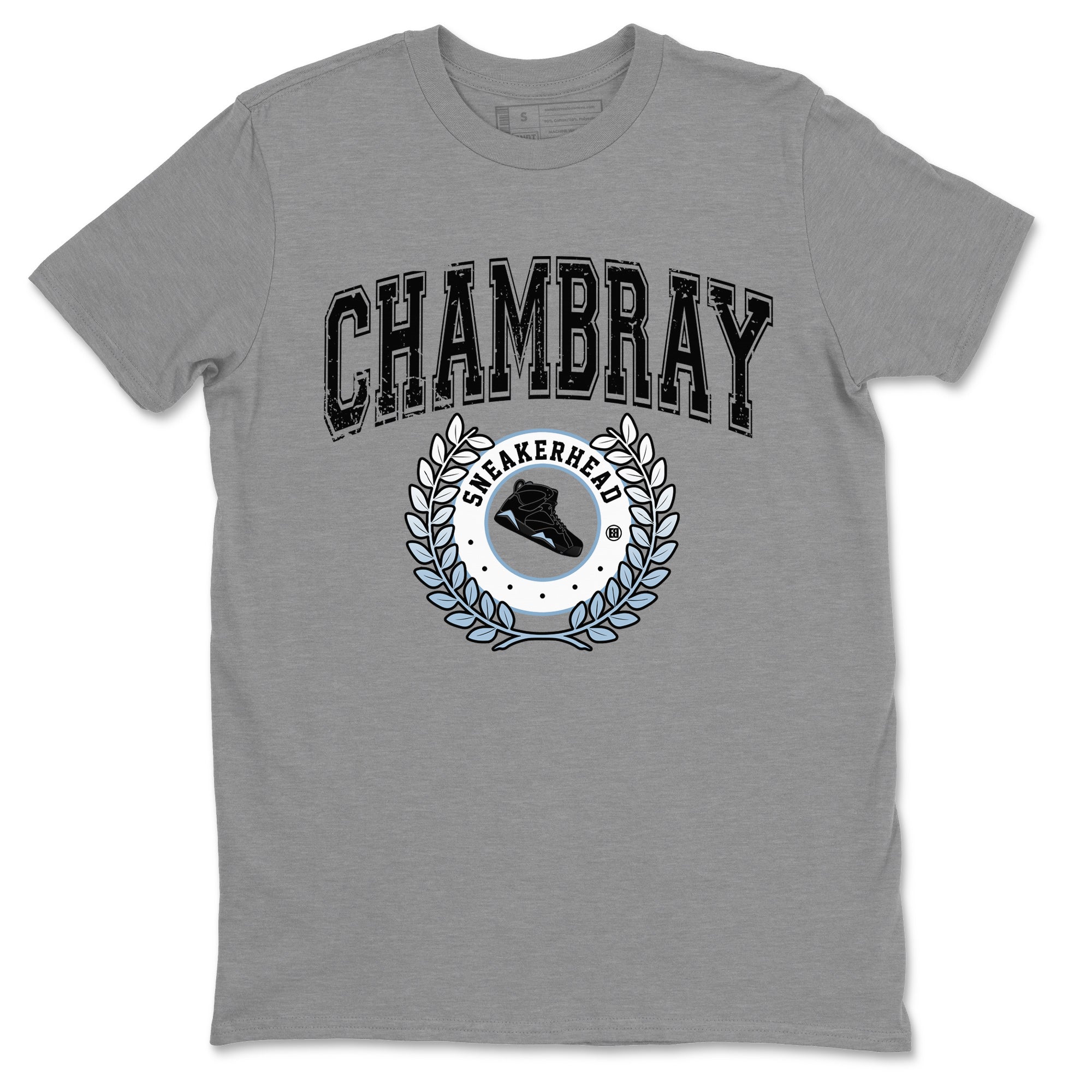 Air Jordan 7 Chambray Sneaker Match Tees Sneaker Letter Sneaker Tees AJ7 Chambray Sneaker Release Tees Unisex Shirts Heather Grey 2