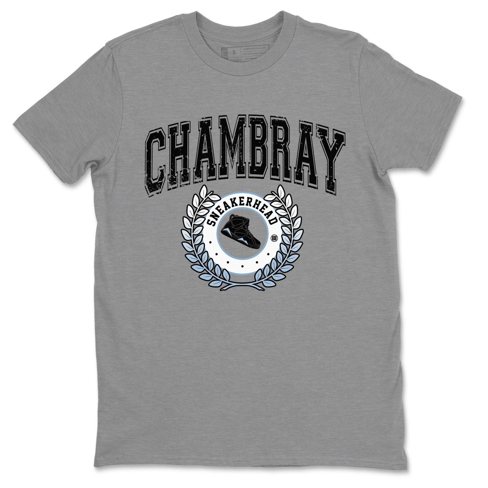 Air Jordan 7 Chambray Sneaker Match Tees Sneaker Letter Sneaker Tees AJ7 Chambray Sneaker Release Tees Unisex Shirts Heather Grey 2