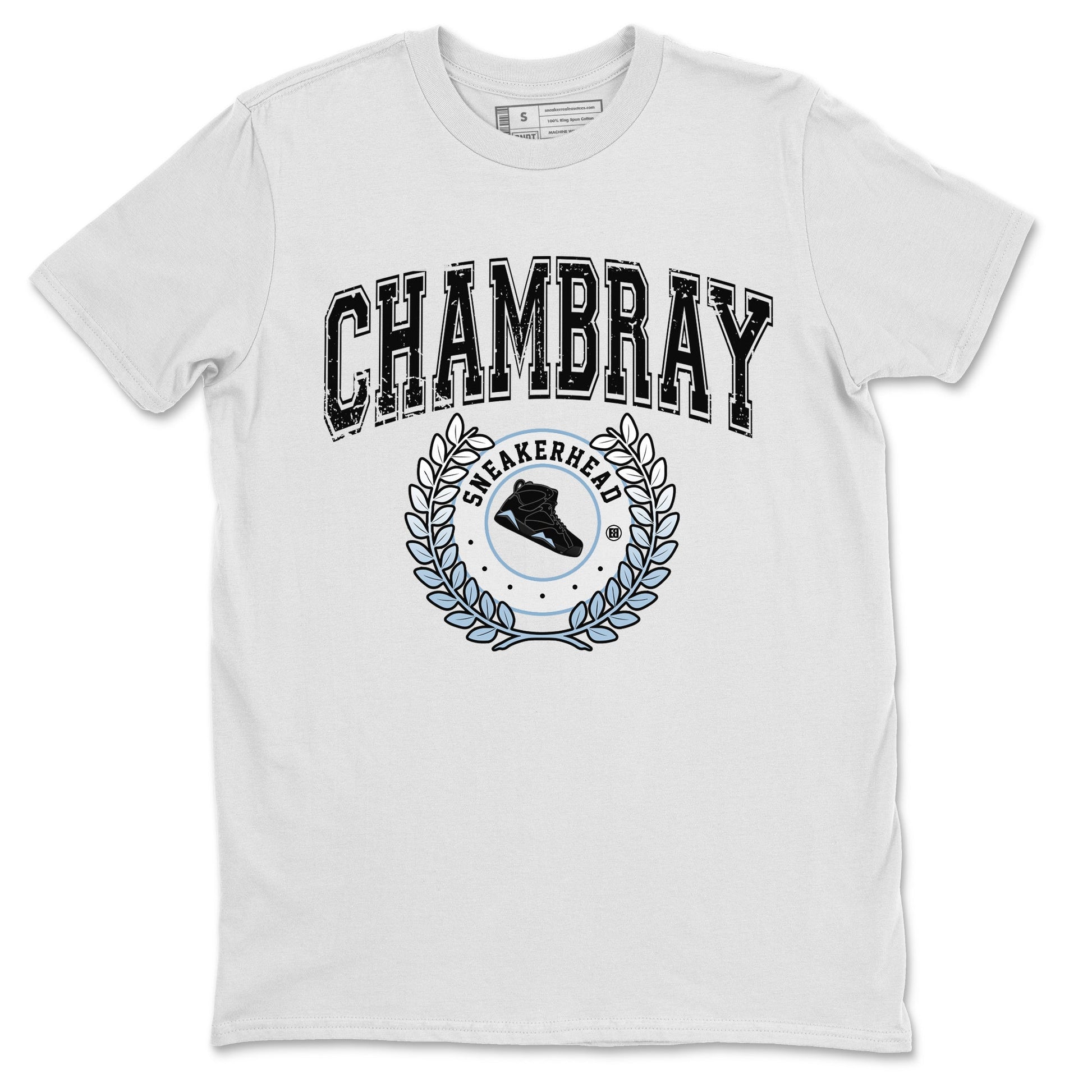 Air Jordan 7 Chambray Sneaker Match Tees Sneaker Letter Sneaker Tees AJ7 Chambray Sneaker Release Tees Unisex Shirts White 2