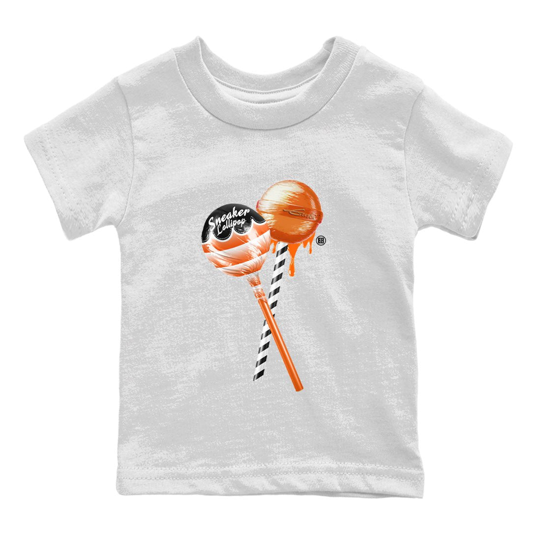 Air Jordan 12 Brilliant Orange Sneaker Match Tees Sneaker Lollipops Sneaker Tees 12s Brilliant Orange Tee Kids Shirts White 2