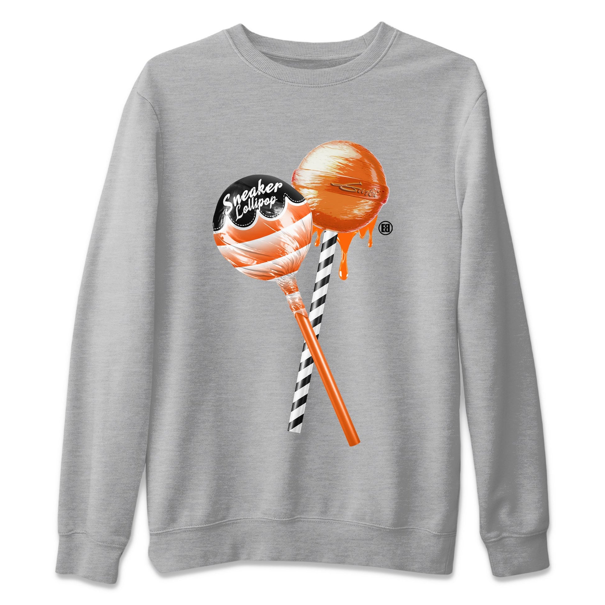 Air Jordan 12 Brilliant Orange Sneaker Match Tees Sneaker Lollipops Sneaker Tees 12s Brilliant Orange Tee Unisex Shirts Heather Grey 2