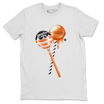 Air Jordan 12 Brilliant Orange Sneaker Match Tees Sneaker Lollipops Sneaker Tees 12s Brilliant Orange Tee Unisex Shirts White 2