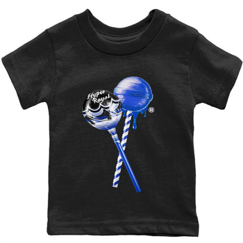 Jordan 12 Hyper Royal Sneaker Match Tees Sneaker Lollipops Sneaker Tees Jordan 12 Hyper Royal Sneaker Release Tees Kids Shirts