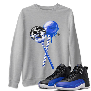 Jordan 12 Hyper Royal Sneaker Match Tees Sneaker Lollipops Sneaker Tees Jordan 12 Hyper Royal Sneaker Release Tees Unisex Shirts