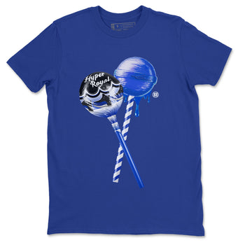 Jordan 12 Hyper Royal Sneaker Match Tees Sneaker Lollipops Sneaker Tees Jordan 12 Hyper Royal Sneaker Release Tees Unisex Shirts