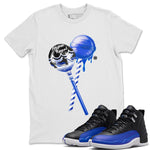 Jordan 12 Hyper Royal Sneaker Match Tees Sneaker Lollipops Sneaker Tees Jordan 12 Hyper Royal Sneaker Release Tees Unisex Shirts