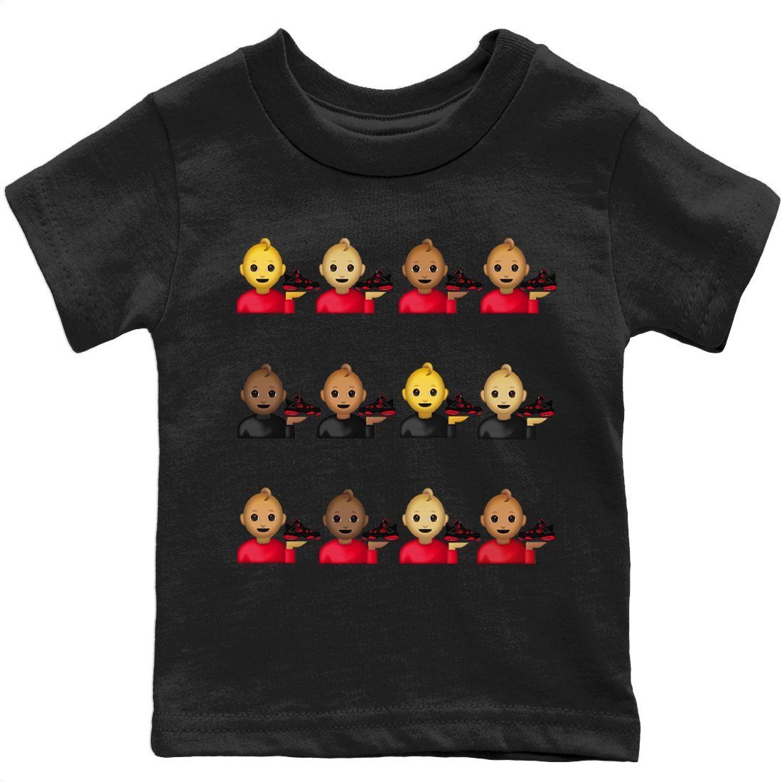 Jordan 4 Red Thunder Sneaker Match Tees Sneaker Lover Baby Sneaker Tees Jordan 4 Red Thunder Sneaker Release Tees Kids Shirts