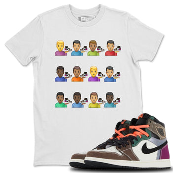 Jordan 1 Hand Crafted Sneaker Match Tees Sneaker Lover Men Sneaker Tees Jordan 1 Hand Crafted Sneaker Release Tees Unisex Shirts