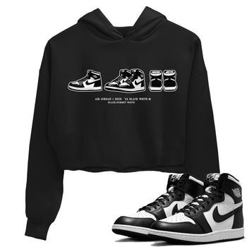 Jordan 1 Black White Sneaker Match Tees Sneaker Prelude Sneaker Tees Jordan 1 Black White Sneaker Release Tees Women's Shirts