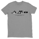 Jordan 1 Black White Sneaker Match Tees Sneaker Prelude Sneaker Tees Jordan 1 Black White Sneaker Release Tees Unisex Shirts