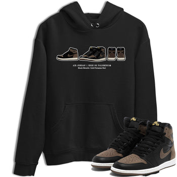 Air Jordan 1 Palomino shirt to match jordans Sneaker Prelude sneaker tees Crew Neck Jordan 1 Retro High OG Palomino SNRT Sneaker Release Tees Unisex Casual Shirts Black 1 T-Shirt
