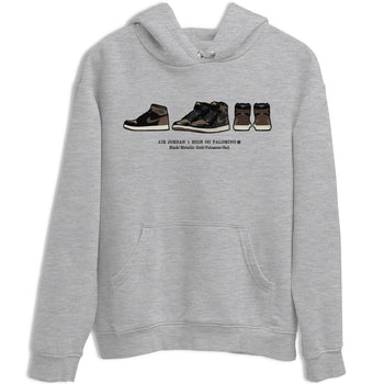 Air Jordan 1 Palomino shirt to match jordans Sneaker Prelude sneaker tees Crew Neck Jordan 1 Retro High OG Palomino SNRT Sneaker Release Tees Unisex Casual Shirts Heather Grey 2 T-Shirt