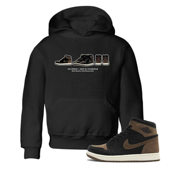 Air Jordan 1 Palomino shirt to match jordans Sneaker Prelude sneaker tees Crew Neck Jordan 1 Retro High OG Palomino SNRT Sneaker Release Tees Baby Toddler Black 1 T-Shirt