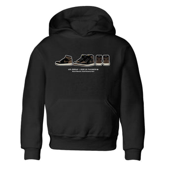 Air Jordan 1 Palomino shirt to match jordans Sneaker Prelude sneaker tees Crew Neck Jordan 1 Retro High OG Palomino SNRT Sneaker Release Tees Baby Toddler Black 2 T-Shirt