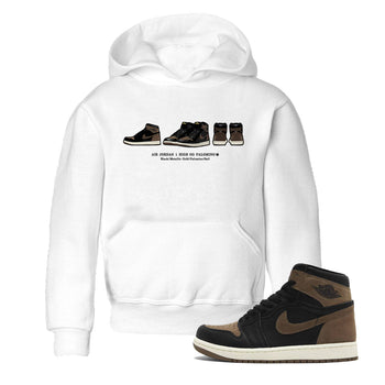Air Jordan 1 Palomino shirt to match jordans Sneaker Prelude sneaker tees Crew Neck Jordan 1 Retro High OG Palomino SNRT Sneaker Release Tees Baby Toddler White 1 T-Shirt