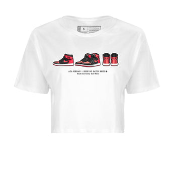 Air Jordan 1 Satin Bred Sneaker Match Tees Sneaker Prelude Sneaker Tees Air Jordan 1 Satin Bred SNRT Sneaker Release Tees Women's Shirts White 2