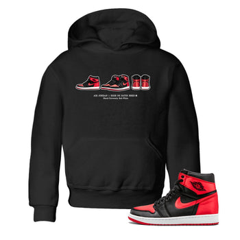 Air Jordan 1 Satin Bred Sneaker Match Tees Sneaker Prelude Sneaker Tees Air Jordan 1 Satin Bred SNRT Sneaker Release Tees Kids, Youth, Baby Clothing Black 1