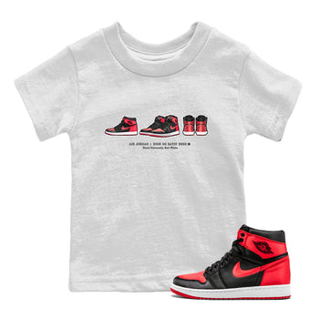Air Jordan 1 Satin Bred Sneaker Match Tees Sneaker Prelude Sneaker Tees Air Jordan 1 Satin Bred SNRT Sneaker Release Tees Kids, Youth, Baby Clothing White 1