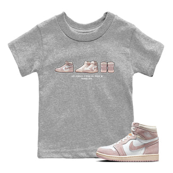 Air Jordan 1 Washed Pink Sneaker Prelude Baby and Kids Sneaker Tees Air Jordan 1 High OG WMNS Washed Pink Kids Sneaker Tees Size Chart