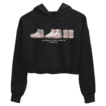 Air Jordan 1 Washed Pink Sneaker Prelude WMNS Cotton Sneaker Hoodie Air Jordan 1 Washed Pink Sneaker Crop Hoodie Size Chart