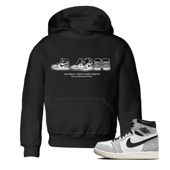 Jordan 1 White Cement Sneaker Match Tees Sneaker Prelude Sneaker Tees Jordan 1 White Cement Sneaker Release Tees Kids Shirts
